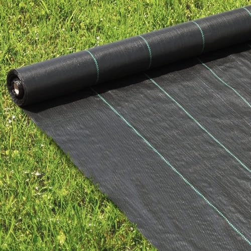 iimono117 防草シート 1×50m 耐用年数3年 雑草対策防止 高透水 高耐久 高密度 不織布 UV耐候剤配合 工事用 園芸用 家庭菜園 人工芝下 駐車場 除草シート 園芸用シート 家庭菜園 (幅1×長さ50m)