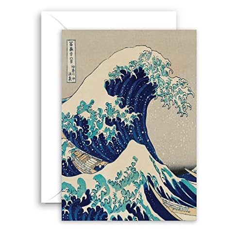Lithobee Greeting Card - The Great Wave Cover