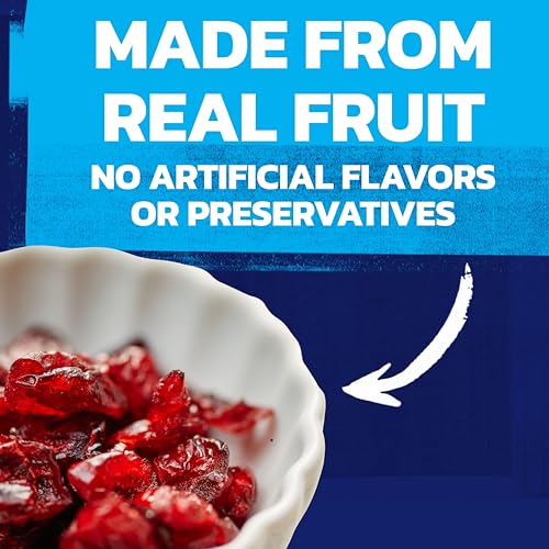 Image of Ocean Spray Craisins Blueberry, Dried Cranberries Infused with Blueberry Juice, Dried Fruit, 6 Oz Pouches, 12 Count