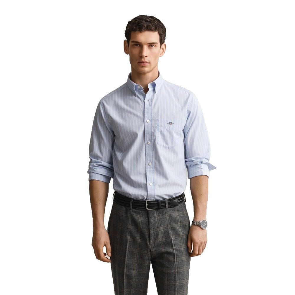 Gant Herren Reg Classic Poplin Stripe Shirt Hemd