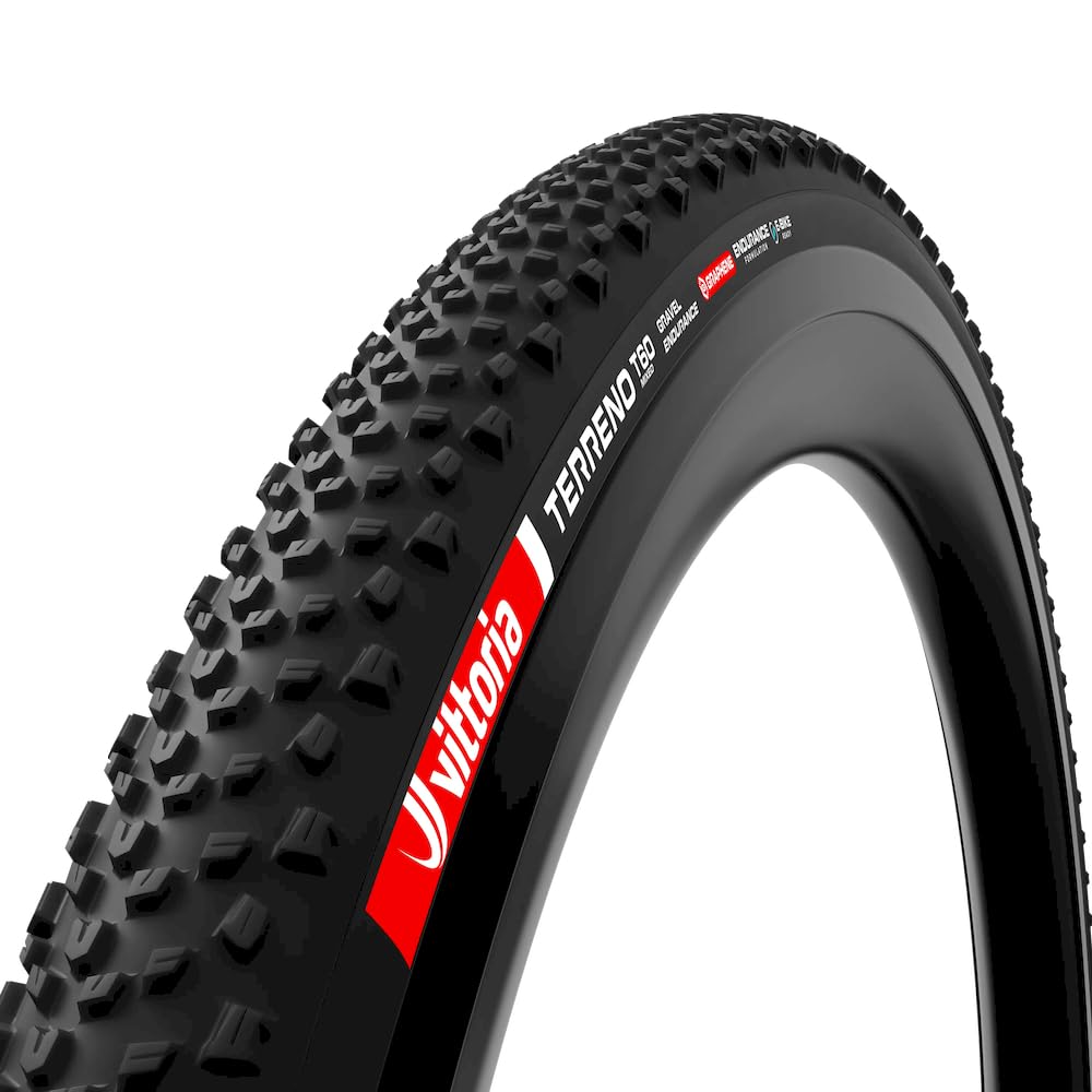 Vittoria Unisex Black Terreno T60 Mixed Gravel Endurance Full G2.0 Tubeless Ready Gravel Tyre - 700C
