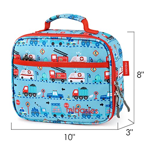 Mibasies Kids Lunch Box For Girls And Boys Toddler Insulated Lunch Bag For School (Car) #TOP6