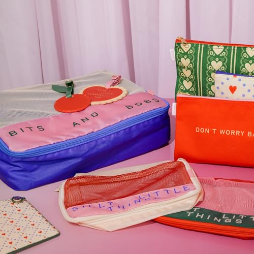 ban.do Getaway Retro Passport Holder, Durable Vegan Leather Passport Cover, Travel Wallet Fits Credit Cards and Vaccine Card, Cherry Hearts4