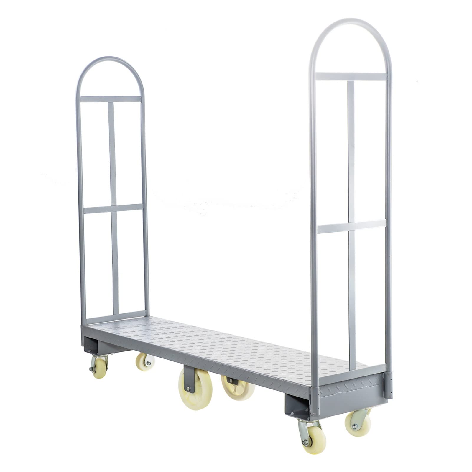 63x61 Inch/60x60 Inch boat Steel Cart 2000lbs Capacity With Twin Removable Handles And Fixing Rope For Heavy Transport For Beginners DIY Use(63x61 Inch)