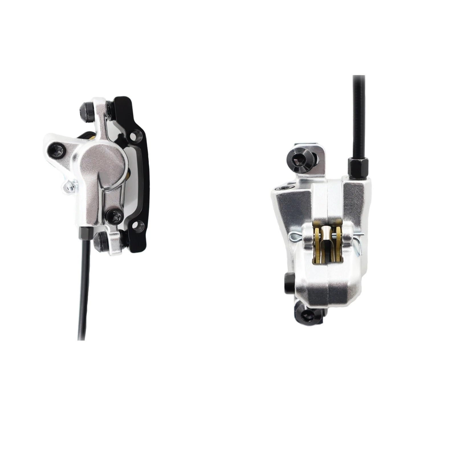 Freno a Disco Idraulico a 2 pistoncini per Bicicletta MTB, rotore da 160 mm, Pinza Anteriore Posteriore, Freno a Olio, Set 1000 mm, 1800 mm