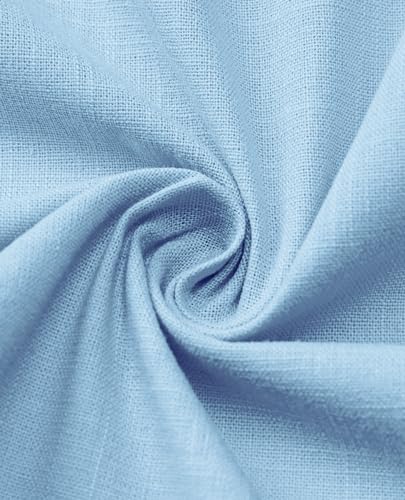 Alimens & Gentle Mens Linen Shirt Short Sleeve Casual Cotton Button Down Shirts Collared Summer Shirts3