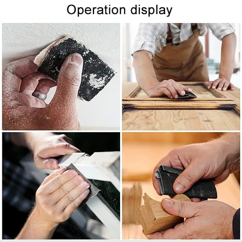 Jinpojun Schleifpapier Set [23 x 9 cm], 15 Stück Körnung von 80 bis 3000, Nass und Trocken, Profi Schleifpapier für Auto Holzmöbel Stein Lack Metall Glas