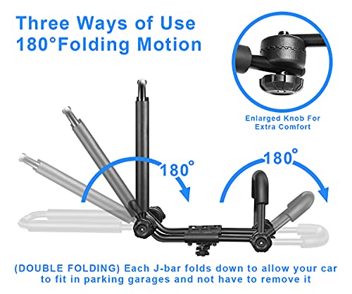 image for DrSportsUSA DRSPORTS Double Folding J-Bar Rack for Kayak Carrier Canoe