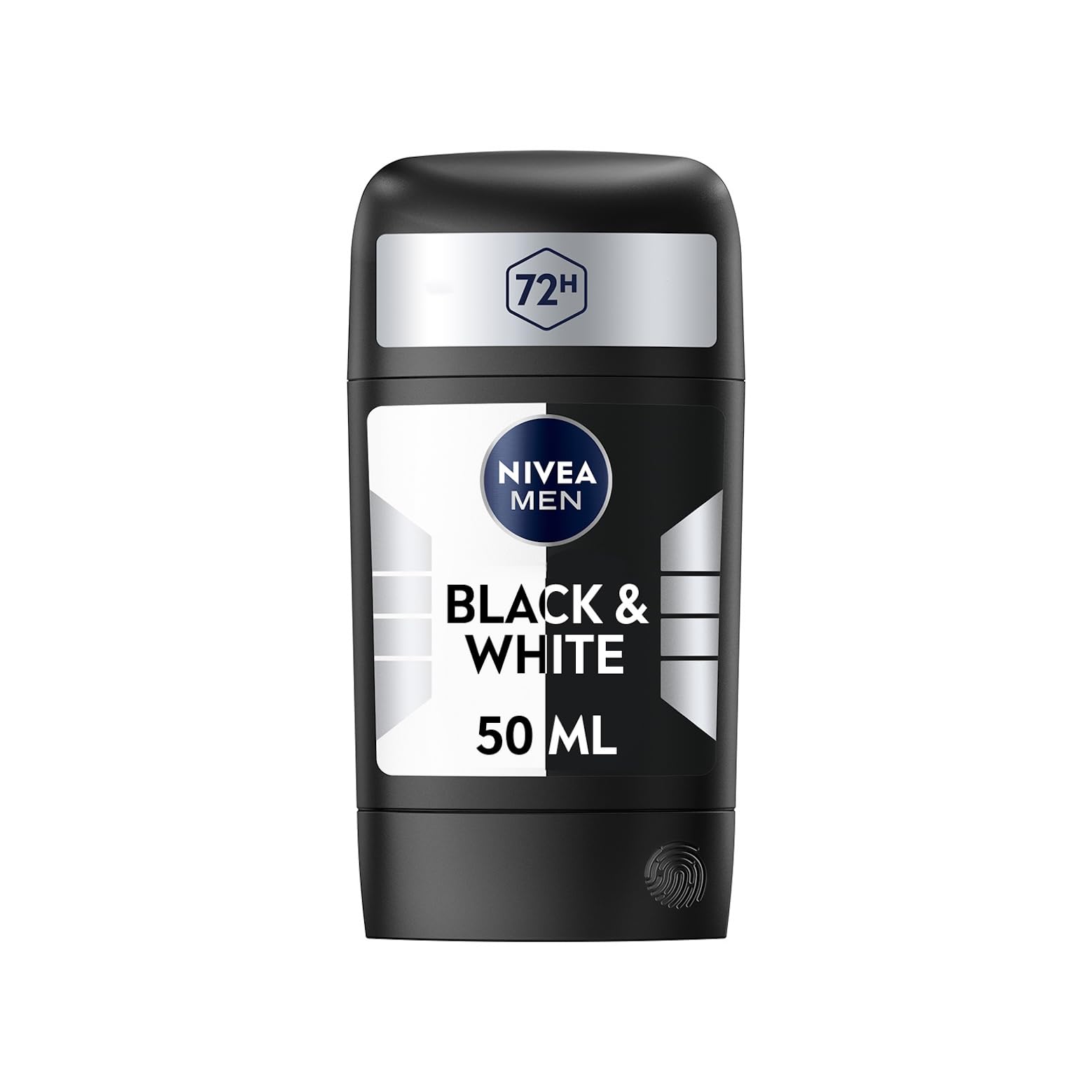NIVEA MEN - Black & White Original Masculin Stick – Deodorant für Herren, 72H Anti-Transpirant für die Achseln – 5-in-1-Schutz gegen Flecken & Reizungen – Derma Active – für alle Hauttypen – 50 ml