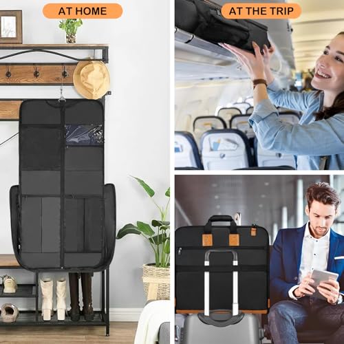 Noozion NO3333 Garment Bag For Travel Large Leather Carry thumb #5