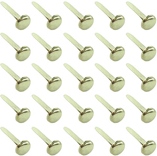 Clipco Paper Fasteners Medium 3/4-Inch Brass Plated (100-Pack)