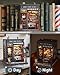 Endless Limit Book Nook Kit - DIY Adult Miniature Dollhouse, Hair Salon Themed, 3D Wooden Puzzle Bookend, Bookshelf Decor Gift for Family and Friends (John's Hair Salon)