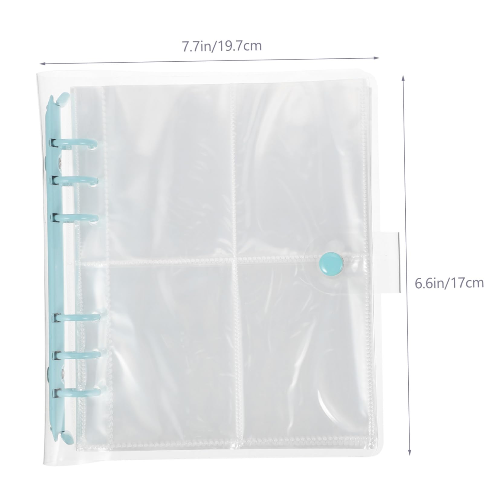 GRIRIW Mini Photo Album Colorful Transparent Holder for Photos and Postcards Compact and Lightweight for Storing Family Memories Special Events and Souvenirs