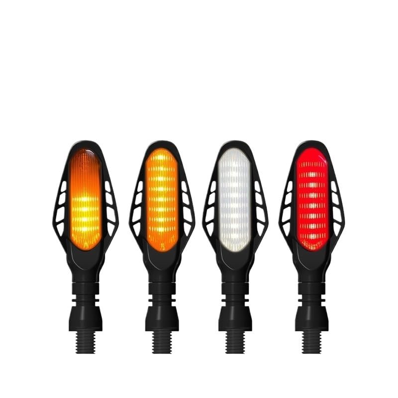 Clignotants universels pour motos avec feu de freinage et feux de jour intégrés