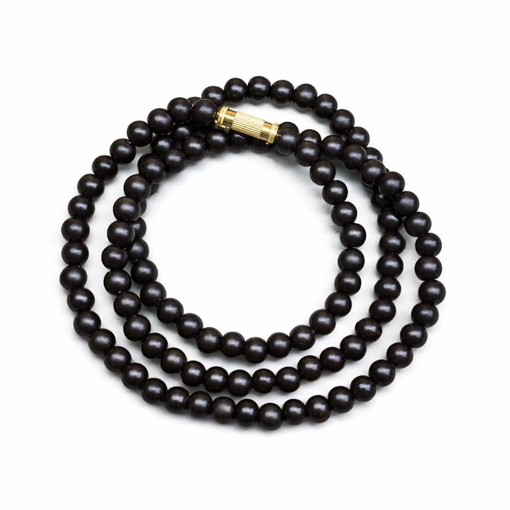 Black Ebony Mala Beads - Protection & Meditation -1 Black Ebony Mala Beads - Protection & Meditation -1