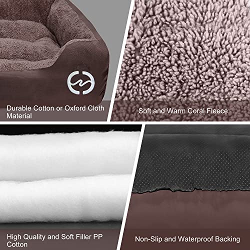 PUPPBUDD Dog Beds for Medium Dogs, Rectangle Washable Dog Bed Comfortable and Breathable Pet Sofa Warming Orthopedic Dog… - Image 7