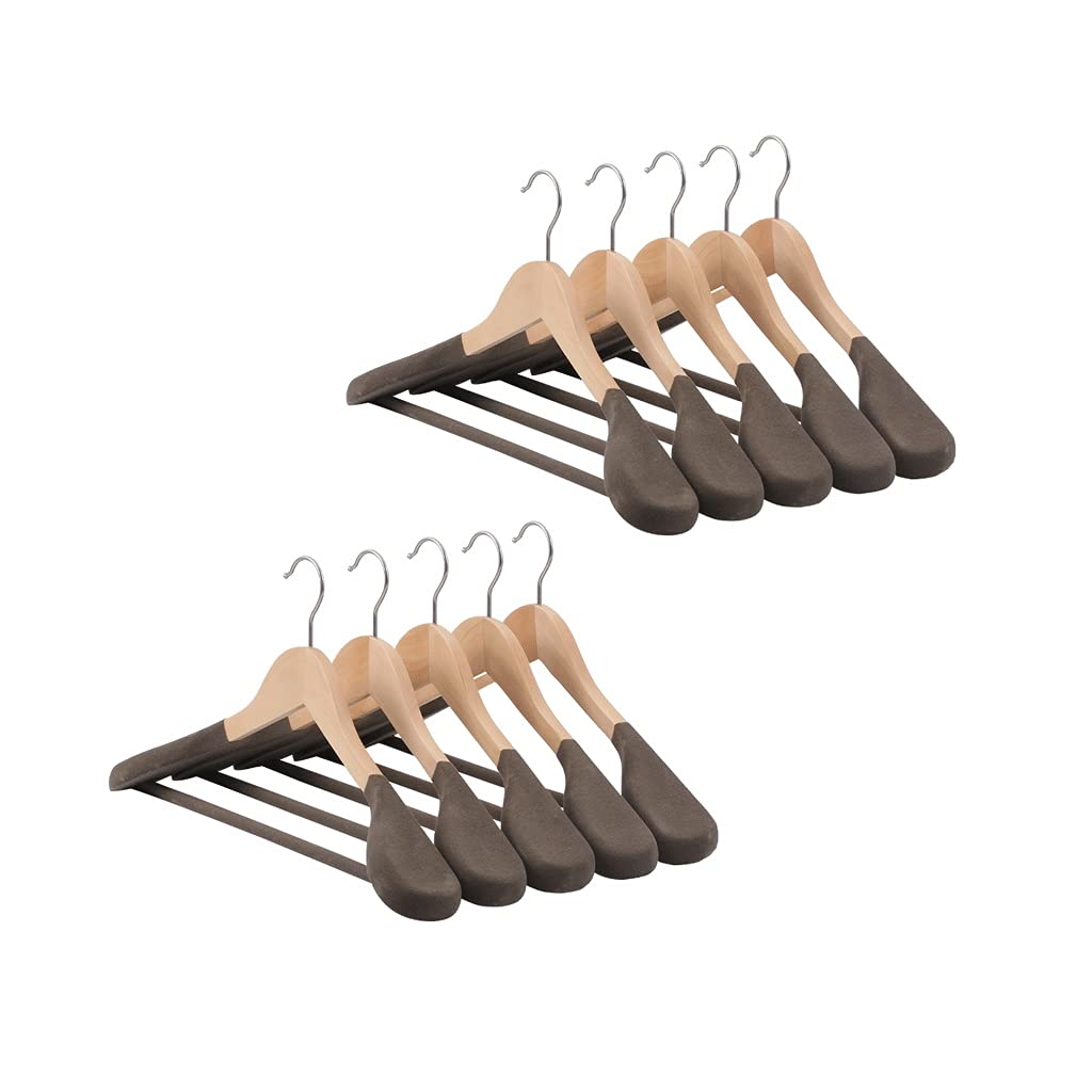HCZKIUJY coat hangers,clothes hangers,hanger, Clothes Hanger Wide Shoulder Solid Wood Hanger Coat Non Slip Seamless Hanger Household Clothes Hanger Suit Hanger Drying ?Rac