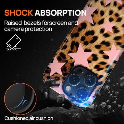 Coque iPhone 16 Pro paillettes rose et léopard compatible MagSafe antichoc - 6