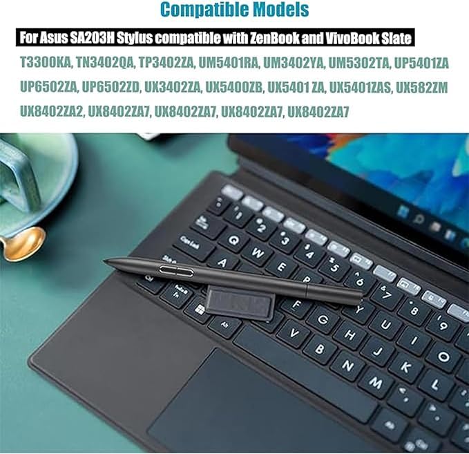 ASUS Pen 2.0 SA203H MPP 2.0 Compatibile con ASUS Pen 2.0 SA203H,Compatibile con ASUS ROG Z Flow 13,ROG Flow X 16,ROG Zephyrus Duo 16,Zenbook 13/14 Flip OLED,Vivobook 13 Slate OLED