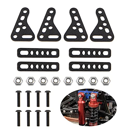 Supports d'amortisseurs robustes en métal usiné pour châssis Axial TRX4 TRX6