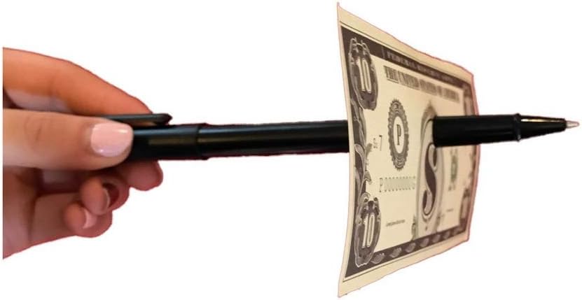 Fun Easy to Learn Magic Tricks for Stage Up-Close Events and Entertainment (Pen Thru Dollar)