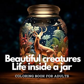 Paperback Beautiful Creatures: Life Inside a Jar (Coloring Books) Book