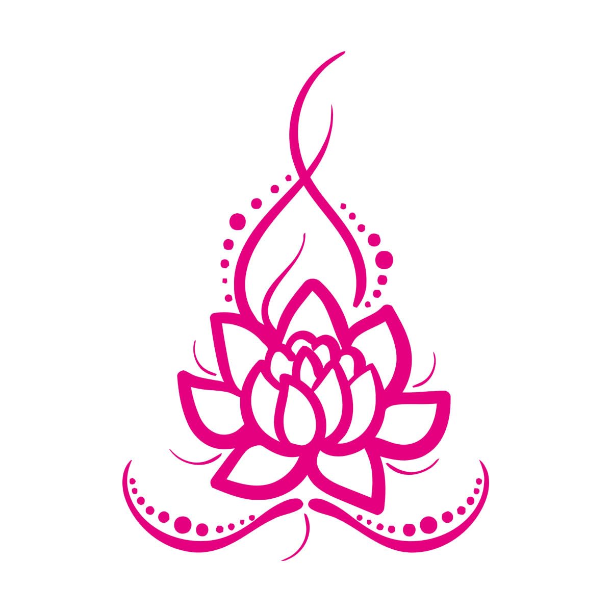 Fine Carving Decals Lotus Flower Ornament Buddhism Floral 81x115.5cm Can Modify and add Information Extra Large Rosered