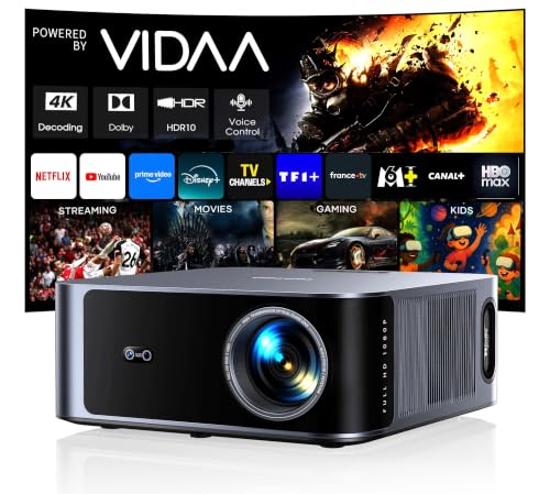 Videoprojecteur 4K【VIDAA OS | 2000 ANSI | Dolby Audio 40W】 TOPTRO...