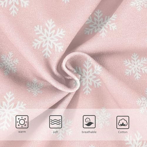 Xmas Snowflakes Pink Christmas Little Girl Panties Girls Underwear Toddler Cotton Animal Kids Briefs Undies 2t3