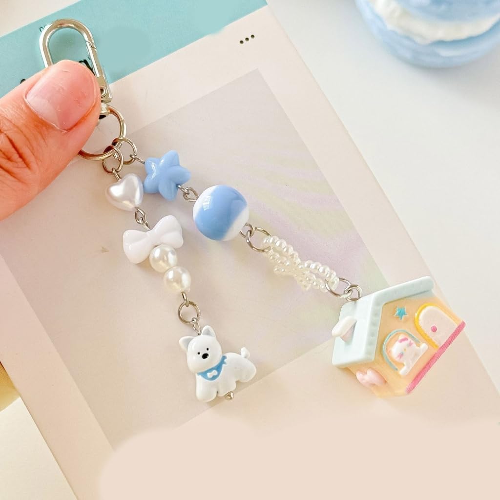Miniature Animal Cottage Keychain Resin Phone Chain Belt Portable Organiser Unique For Friend Family image 3