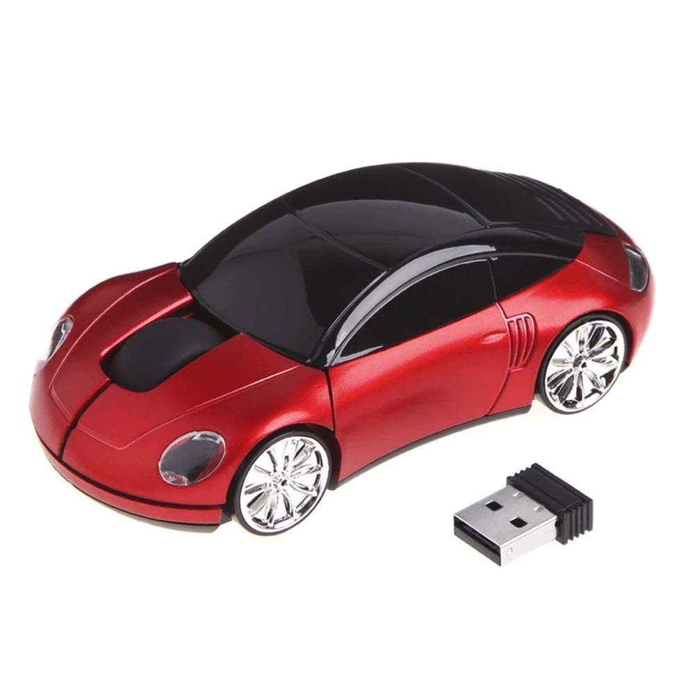 atdaraz Wireless Car Mouse, Funny Car Shaped Mouse 2.4GHz Optical Wireless Mice for Computer PC Notebook Laptop (Red)-image-19