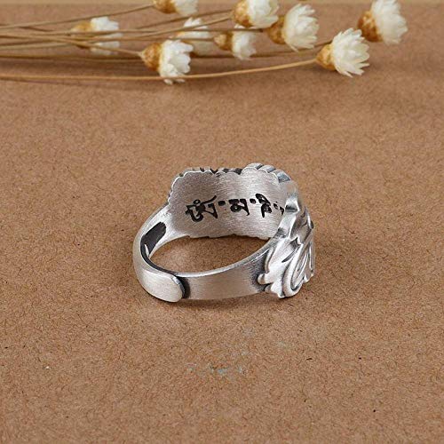 Bague à ouverture minimaliste style chinois en argent mat S925 - 2