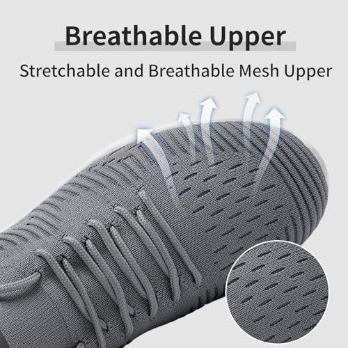 Image of Running Shoes for Men Non Slip Tennis Gym Sneakers Lightweight Breathable Mesh Athletic Shoe Comfortable Casual Workout Walking Shoe for Outdoor Travel Work and Daily Use