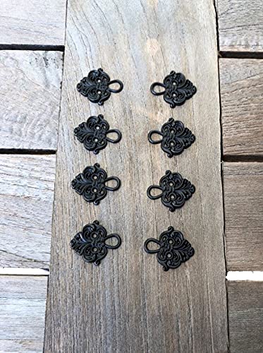 ZAHD 8 Pcs (4 Paires) Boutons Pour Dirndl Bouton Metal