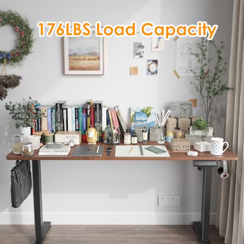 Image of Sunon Electric Standing Desk Adjustable Height Sit Stand Home Office Desk with Splice Board