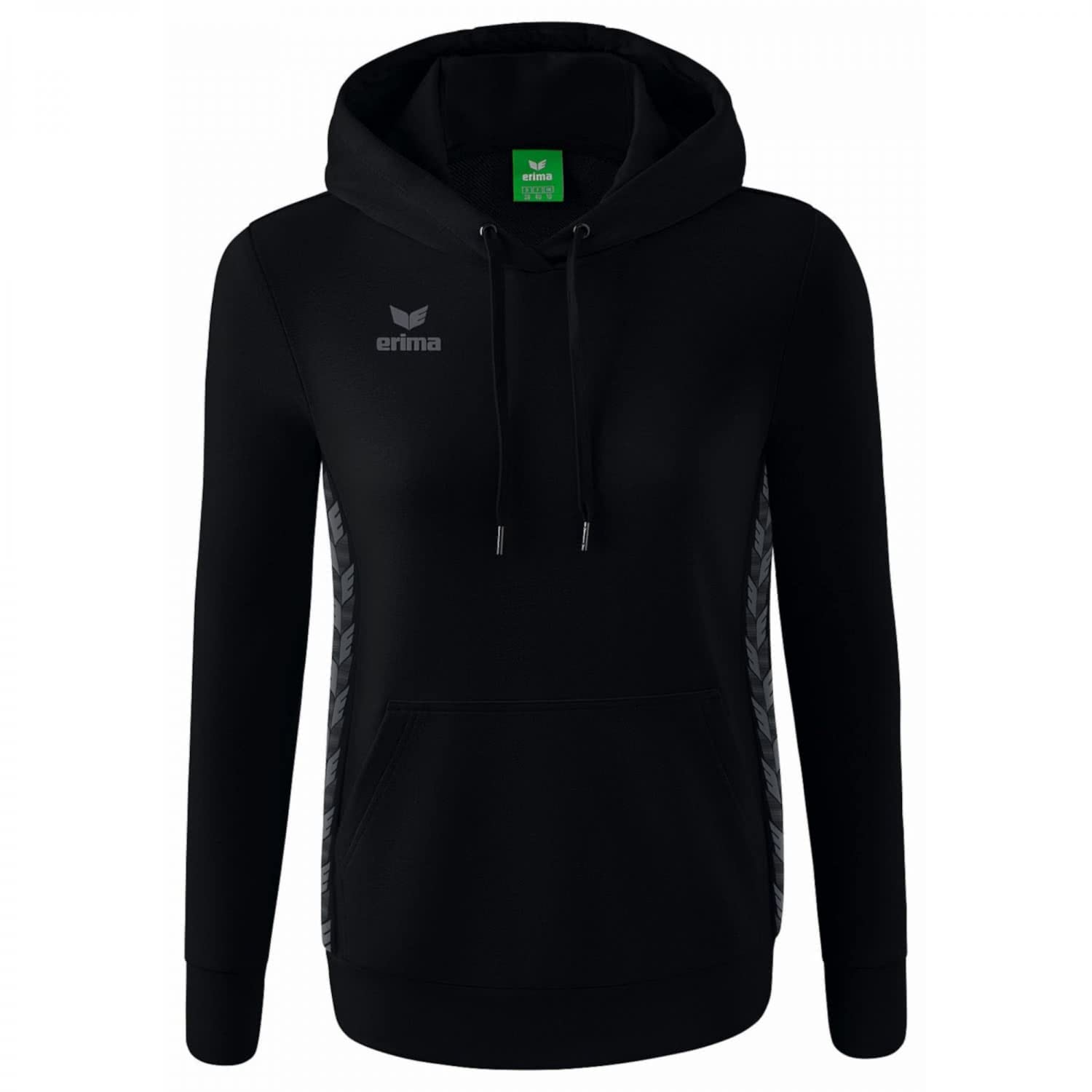 Erima Women's Essential Team Basic Hoody, Black, 38