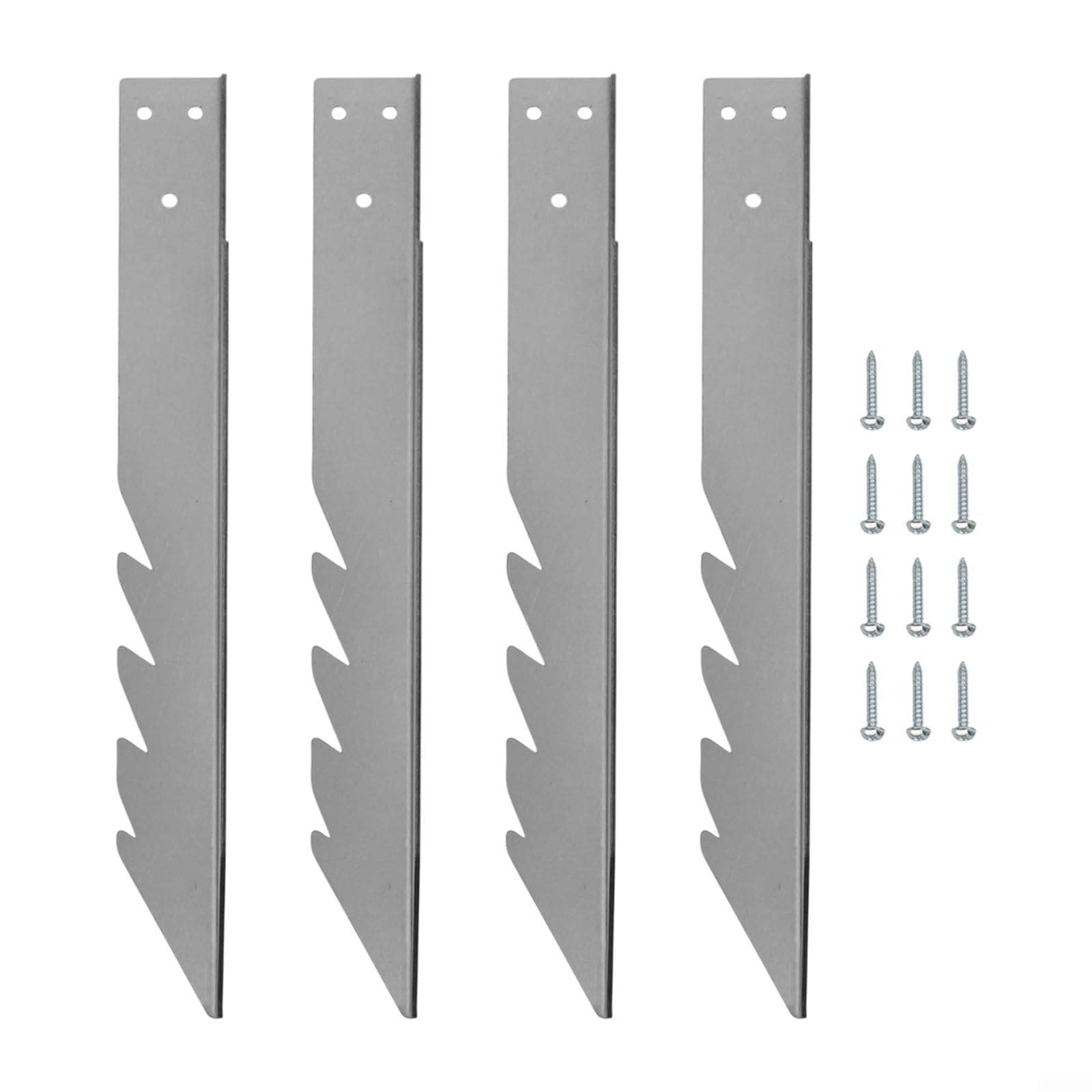 ZYNCUE Anclajes de suelo para columpios, 4 unidades, acero galvanizado, para estructuras de juego de jardín al aire libre, 400 mm, con tornillos