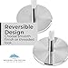 MODERN LIFE DECOR 12 Inch Table Number Holder Stand (12 Pack) Sturdy Chrome Place Card Holder To Use As Restaurant Table Numbers, Menu Holder, Photo Stand & more - Bonus Set of Numbered Cards Included