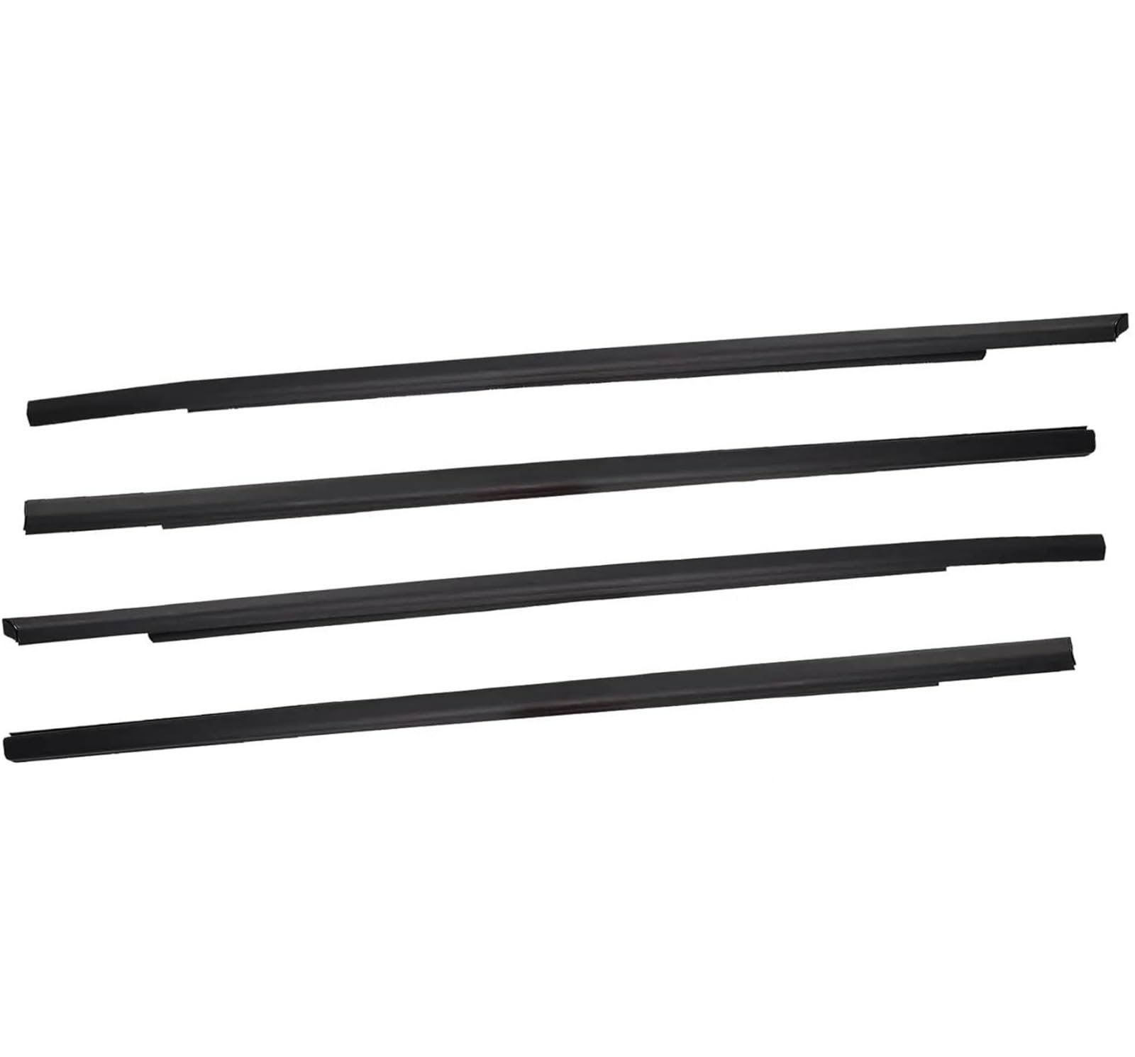 Window Weatherstrip for Civic 2016-2019 Rubber Door Moulding Trim Outer Glass Seal Belts Insulation Seal