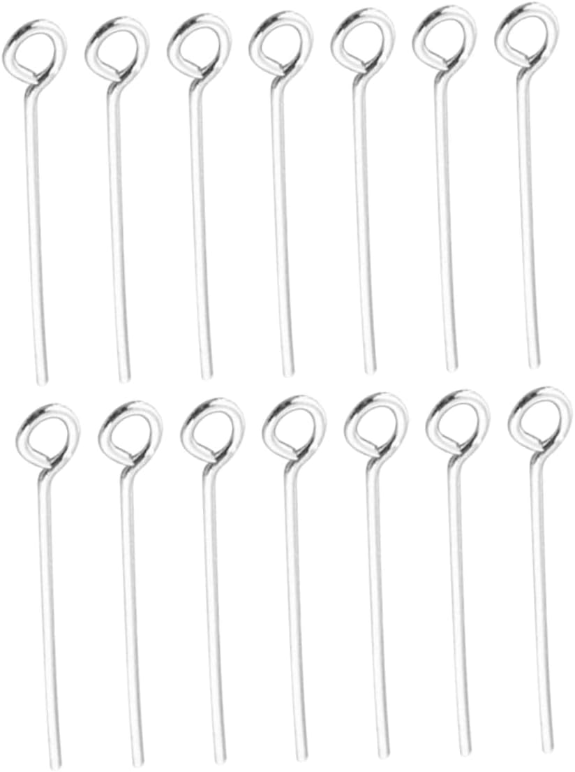 TEHAUX 400pcs Stainless Steel Open Eye Pins for DIY Jewelry Making for Necklaces Bracelets Earrings and Craft Projects Non-Tarnish Jewelry Findings