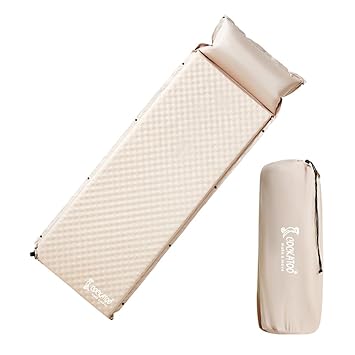 Cockatoo Air Nest Inflatable Mattress|Quick Inflatable Back Seat Bed Ideal for Travel with Kids|Portable Car Mattress 192 * 67 * 3CM|Beige