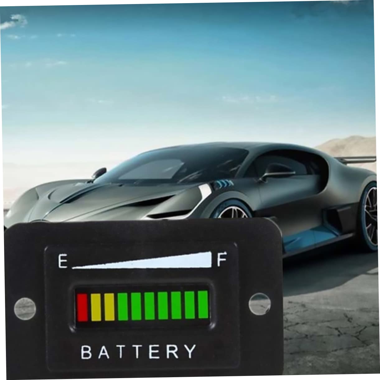 TOPBATHY Misuratore Capacità Batteria LED Portatile Tester per Auto Strumento Controllo Potenza Compatto e Sicuro per Batterie