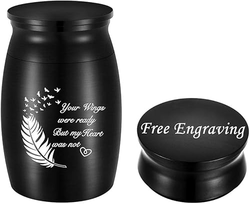 Miniatura 8 de Urnas pequeñas para cenizas humanas, recuerdo de 3 pulgadas, mini urnas de mariposa para cenizas humanas, mini urna funeraria de cremación, urna