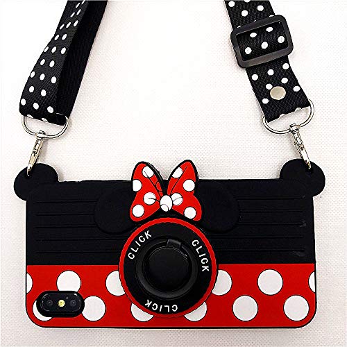 iPhone XR Case Cute iPhone XR Case Minnie Mouse 3D Carton Camera
