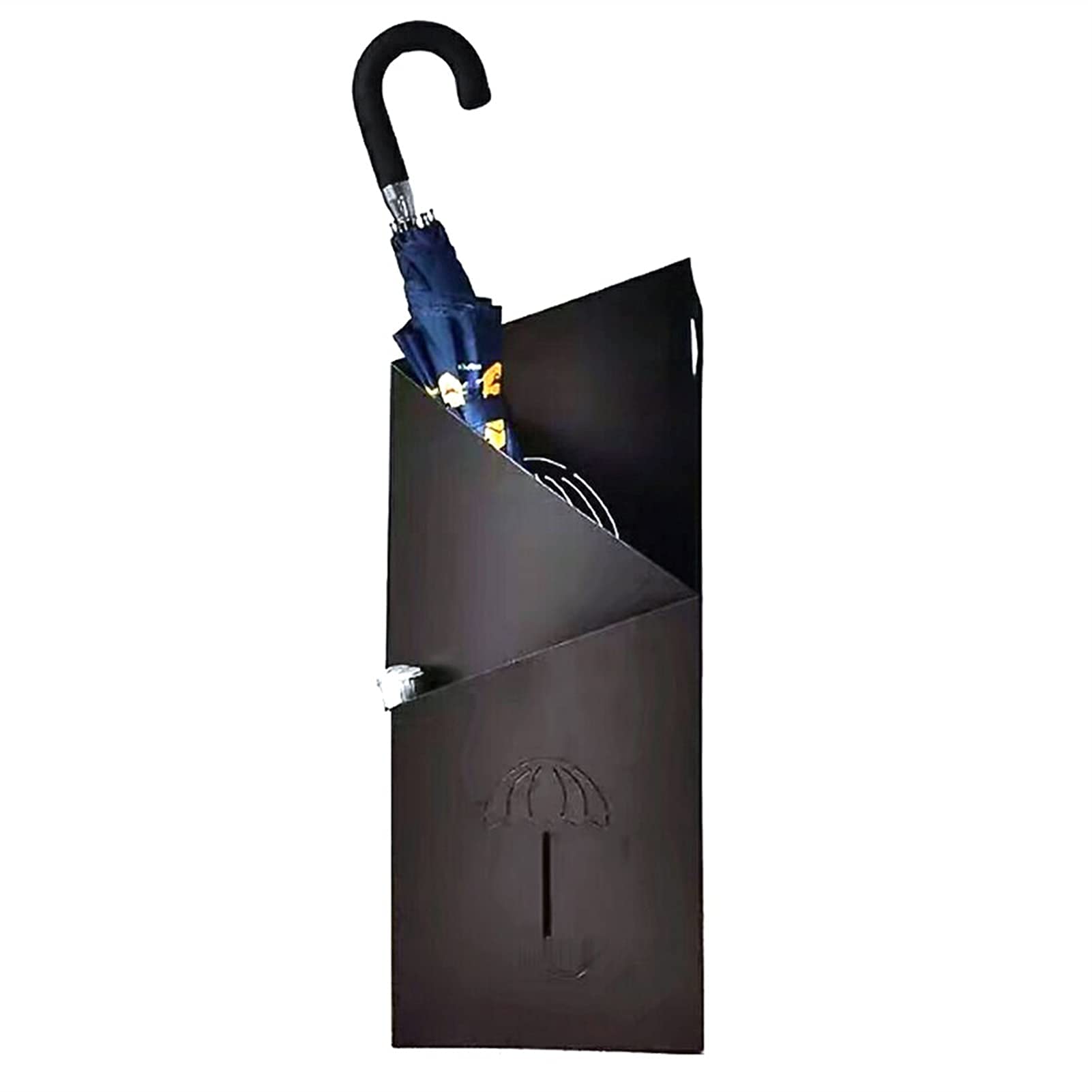 Support de parapluie géométrique organisateur gain de place en métal pour couloir