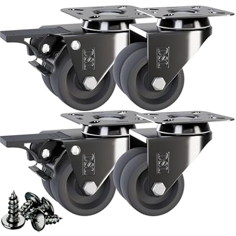 DSL Heavy Duty Braked Castor Wheels Set Cover