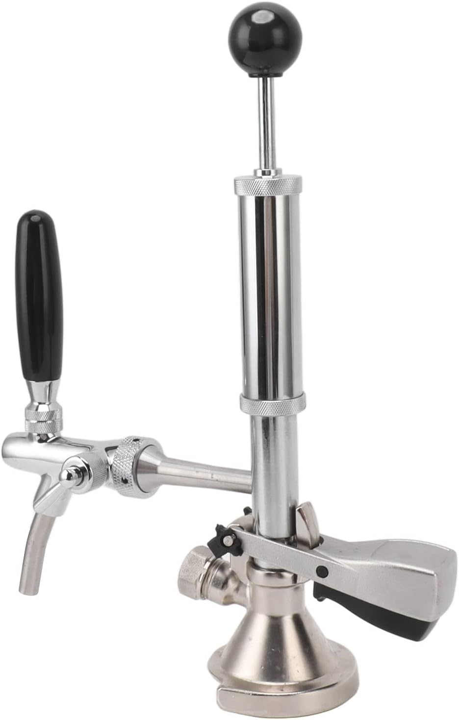 Topyond 4 Inch Beer Keg Party Pump,Stainless Steel Beer Keg Tap for Homebrew, Picnic Parties, and Wedding Events,Draft Beer System & Metal Taps for Beer Kegs