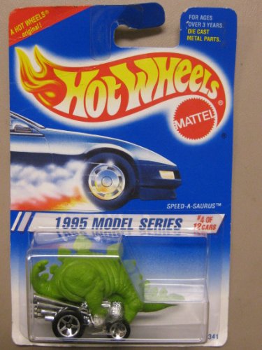 Hotwheels Speed-A-Saurus vintage sur circuit de course pour enfant et grand collectionneur