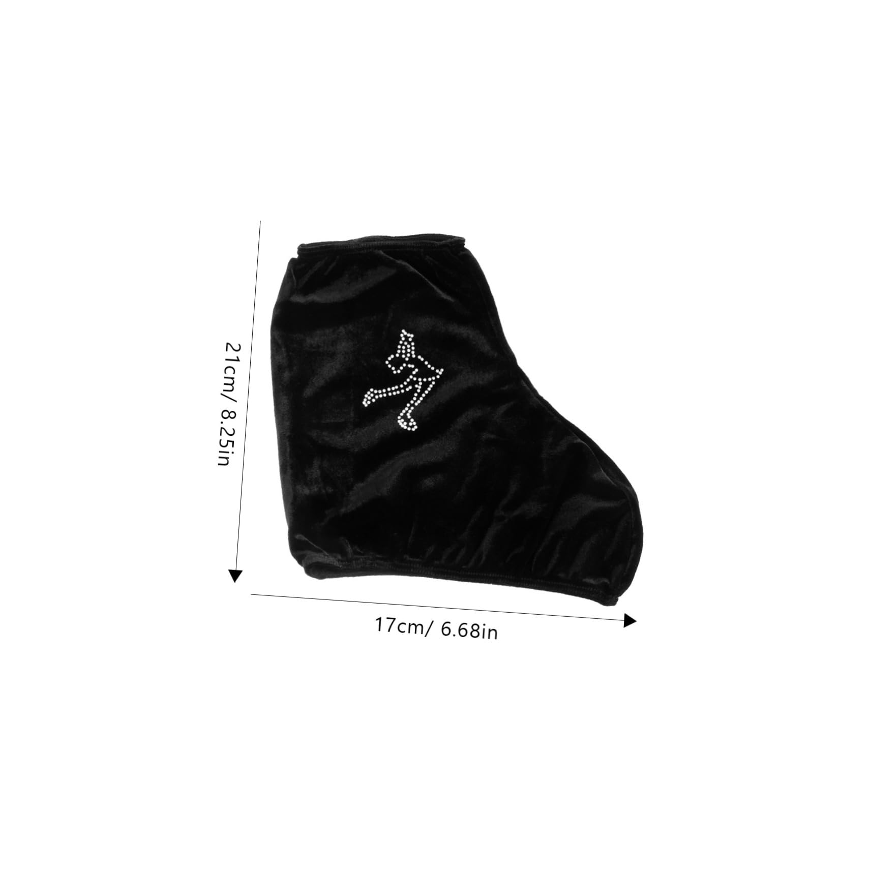 Couvre Patins Élastique Polyester Toddmomy - Protège-Lames Pour Patins à Glace Et Roulettes, Noir 21x17cm