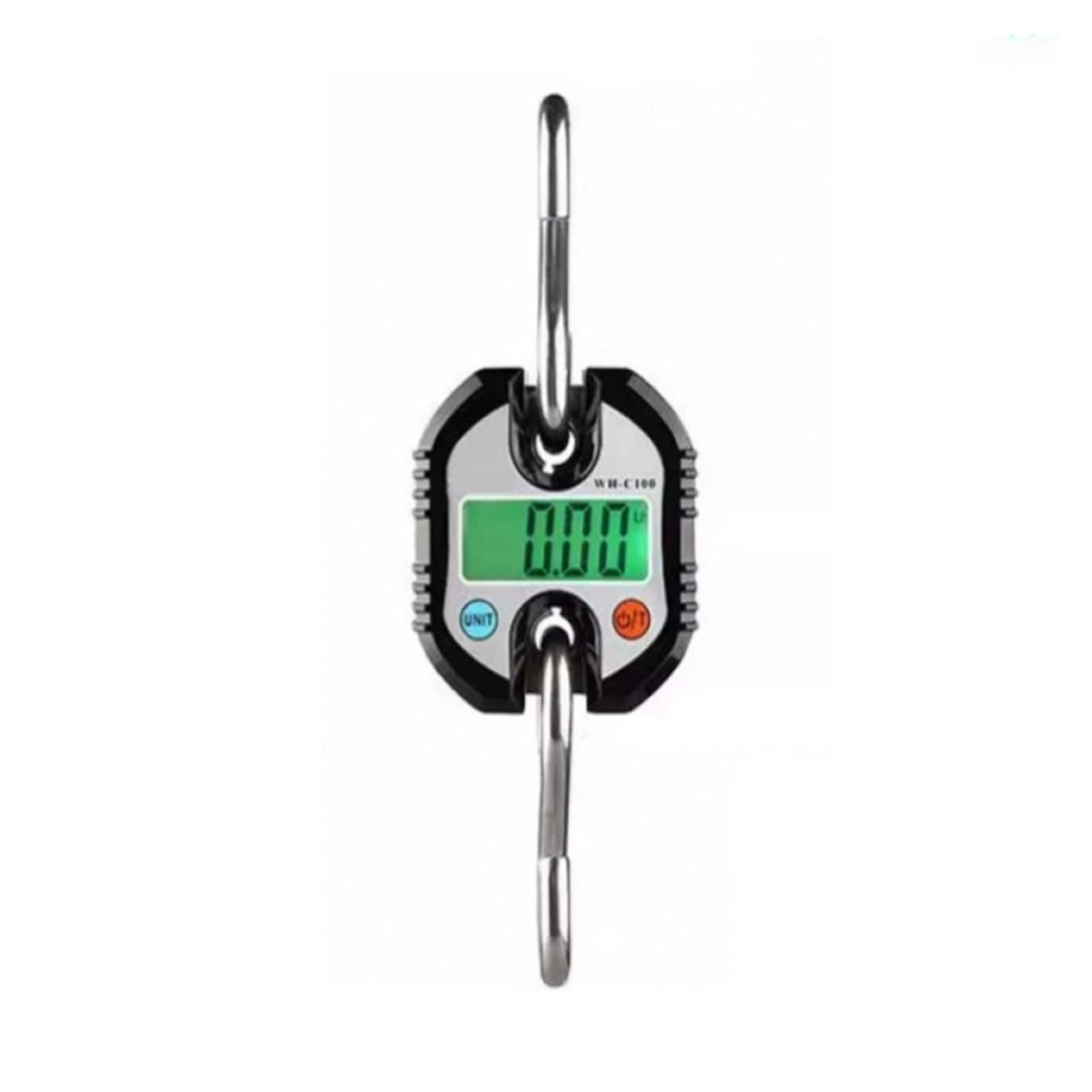 150 kg 50 g elektroniczna waga wisząca ze stali nierdzewnej, hak do zawieszania, mini bagażowa, LCD(Nero)